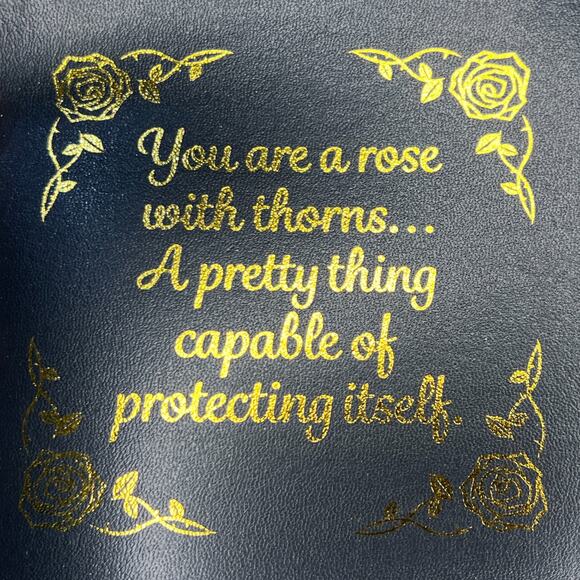 OwlCrate Catchall Tray "You are a Rose with Thorns" - April 2025 YA Box - Picture 3 of 7